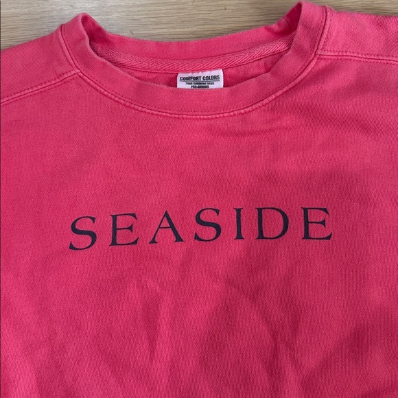 Seaside Coral Crewneck Comfort Colors Sweatshirt Size Medium M - Picture 2 of 6